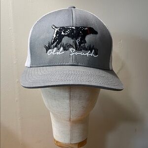 Pacific "Old South" Gray Trucker Hat with Hunting Dog Patch